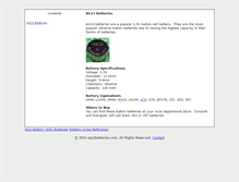 Tablet Screenshot of ag13batteries.com